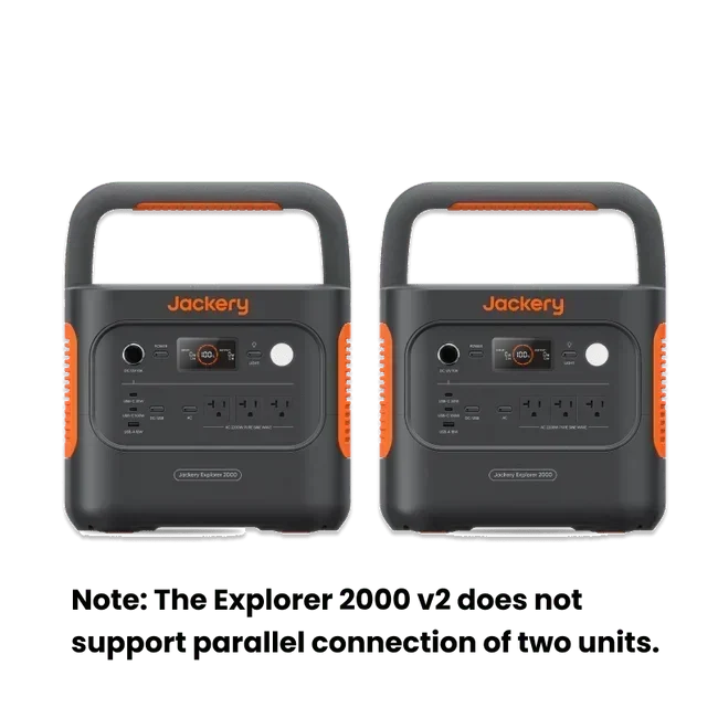 2 x Jackery Solar Generator 2000 v2 + 2 x SolarSaga 200W Portable Solar Panel
