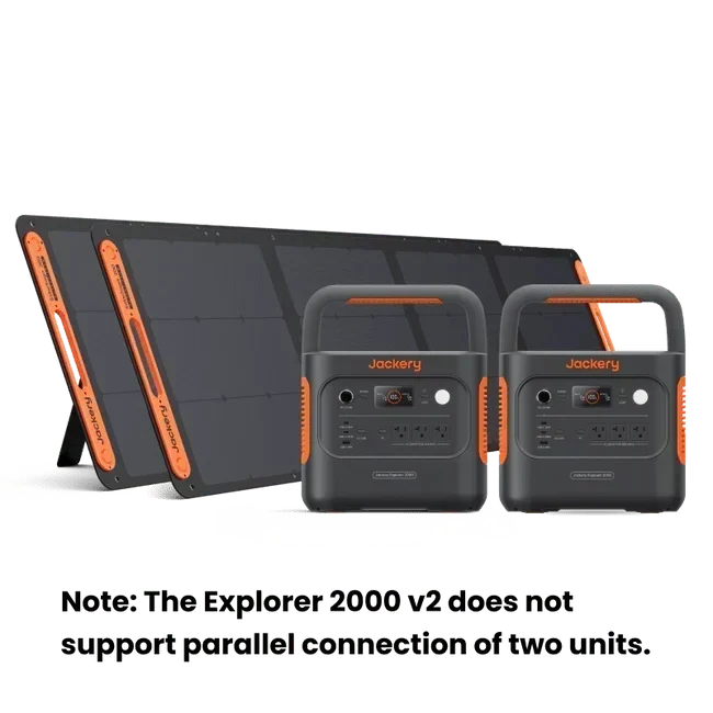 2 x Jackery Solar Generator 2000 v2 + 2 x SolarSaga 200W Portable Solar Panel